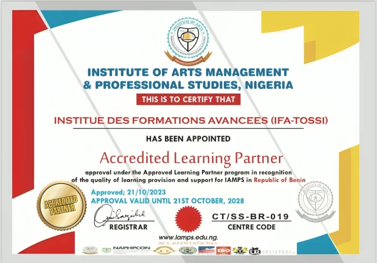 IAMPS Partnership Certificate